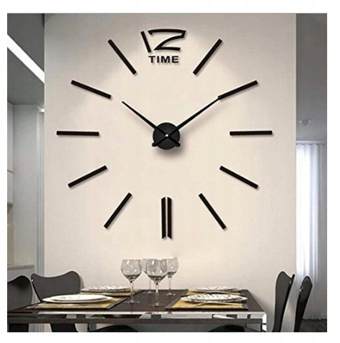 TG60136-2 ZEGAR ŚCIENNY CZARNY