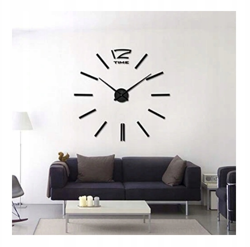 TG60136-2 ZEGAR ŚCIENNY CZARNY