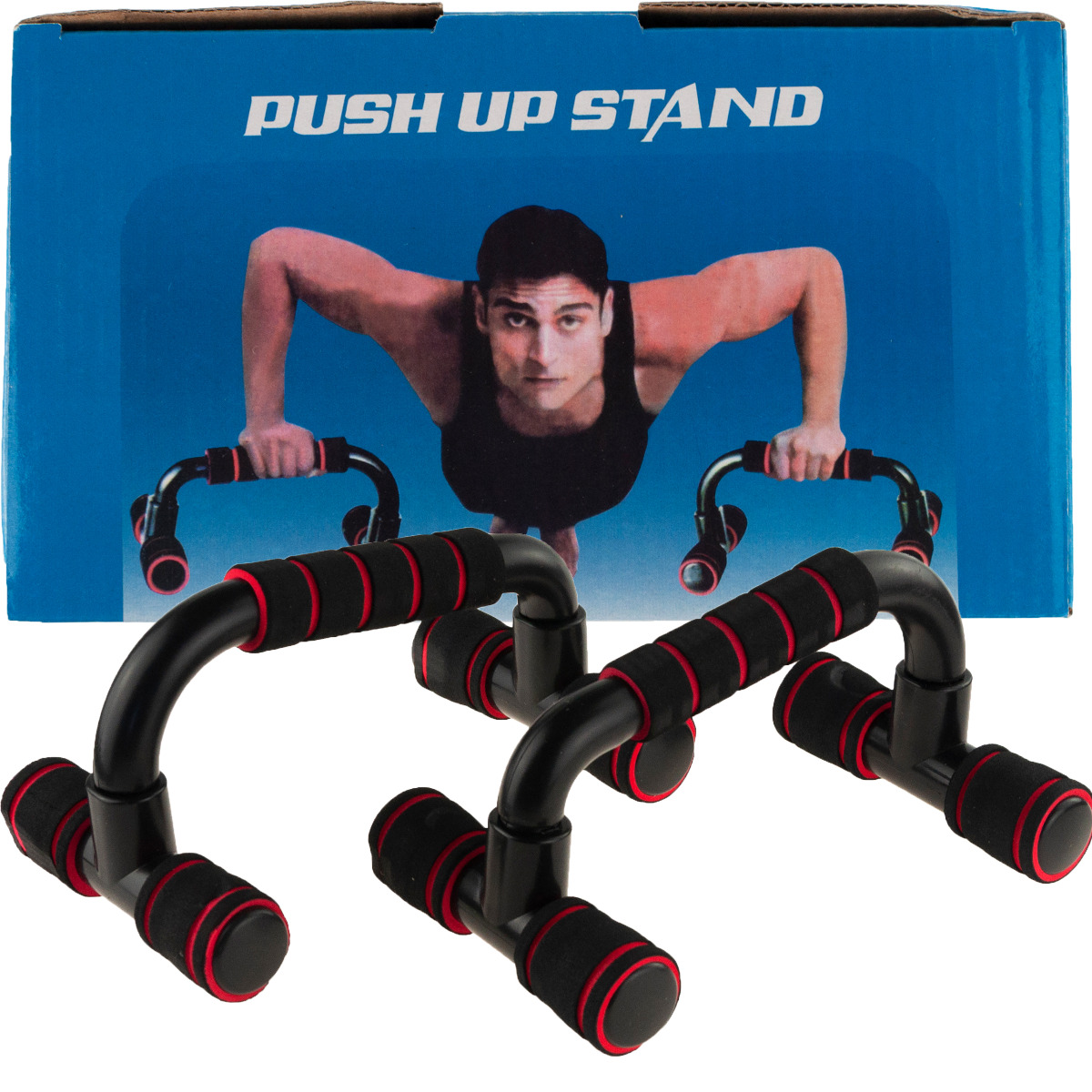 SP13 UCHWYTY DO POMPEK PODPÓRKI PUSH UP WZMOCNIONE 2SZT TRENING W DOMU STABILNE zdjęcie 1