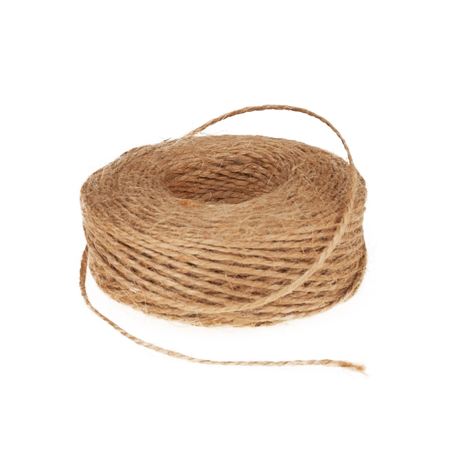 TG40106 SZNUREK JUTOWY EKOLOGICZNY Z JUTY NATURALNY BRĄZ 50M