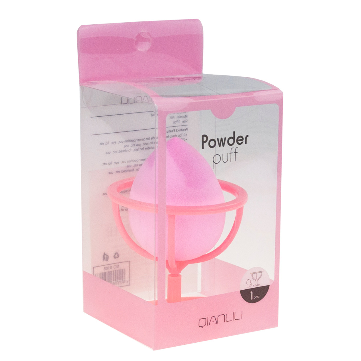 TG56456 GĄBKA DO MAKIJAŻU + STOJAK NA GĄBKI BLENDER ZESTAW