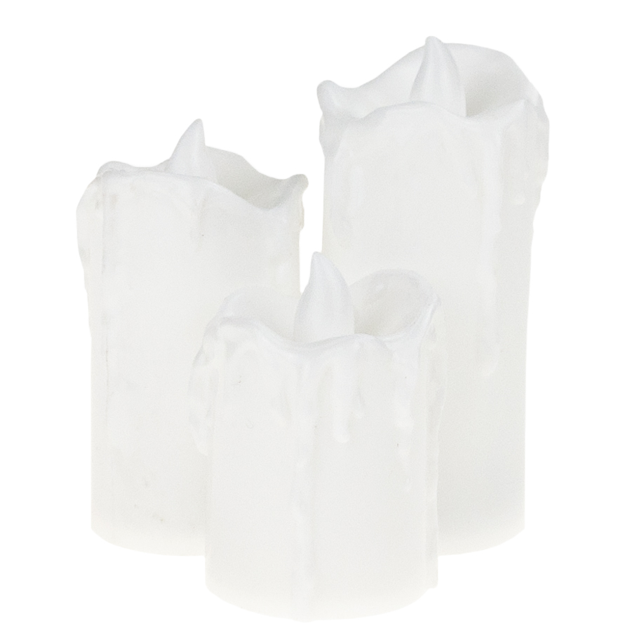 TG59562 ŚWIECZKI LED ZESTAW 3SZT. WKŁAD DO ZNICZA JAK WOSK