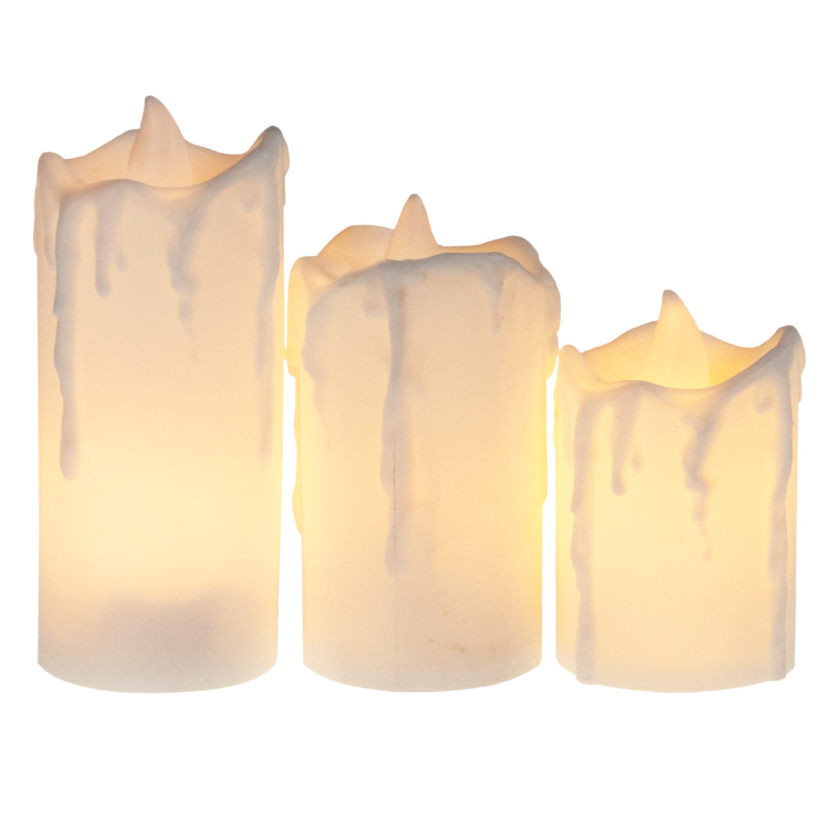 TG59562 ŚWIECZKI LED ZESTAW 3SZT. WKŁAD DO ZNICZA JAK WOSK