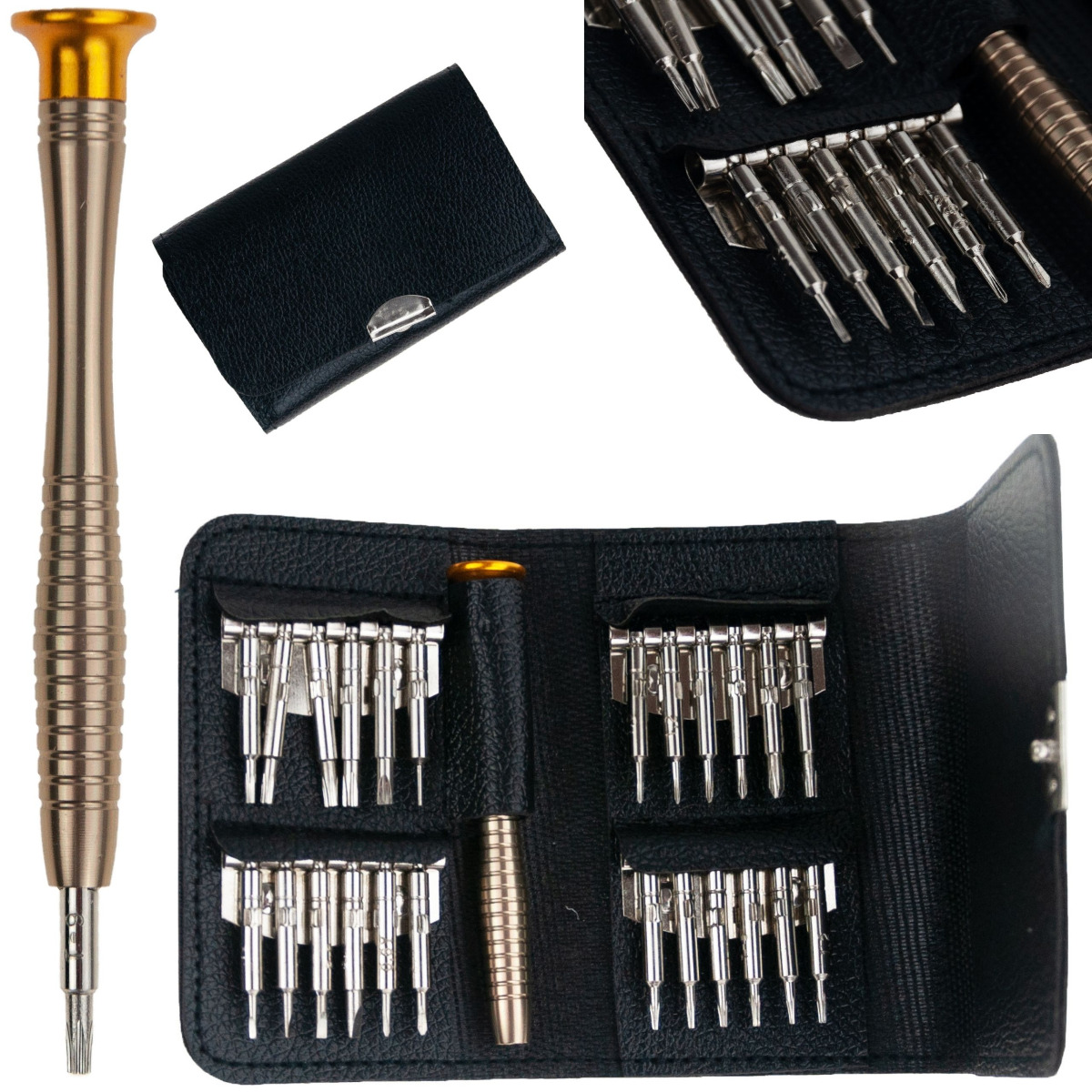 TG60646 ŚRUBOKRĘT WIELOFUNKCYJNY WKRĘTAKI PRECYZYJNE 25w1 TORX IMBUS KRZYŻAK BITY + etui zdjęcie 1