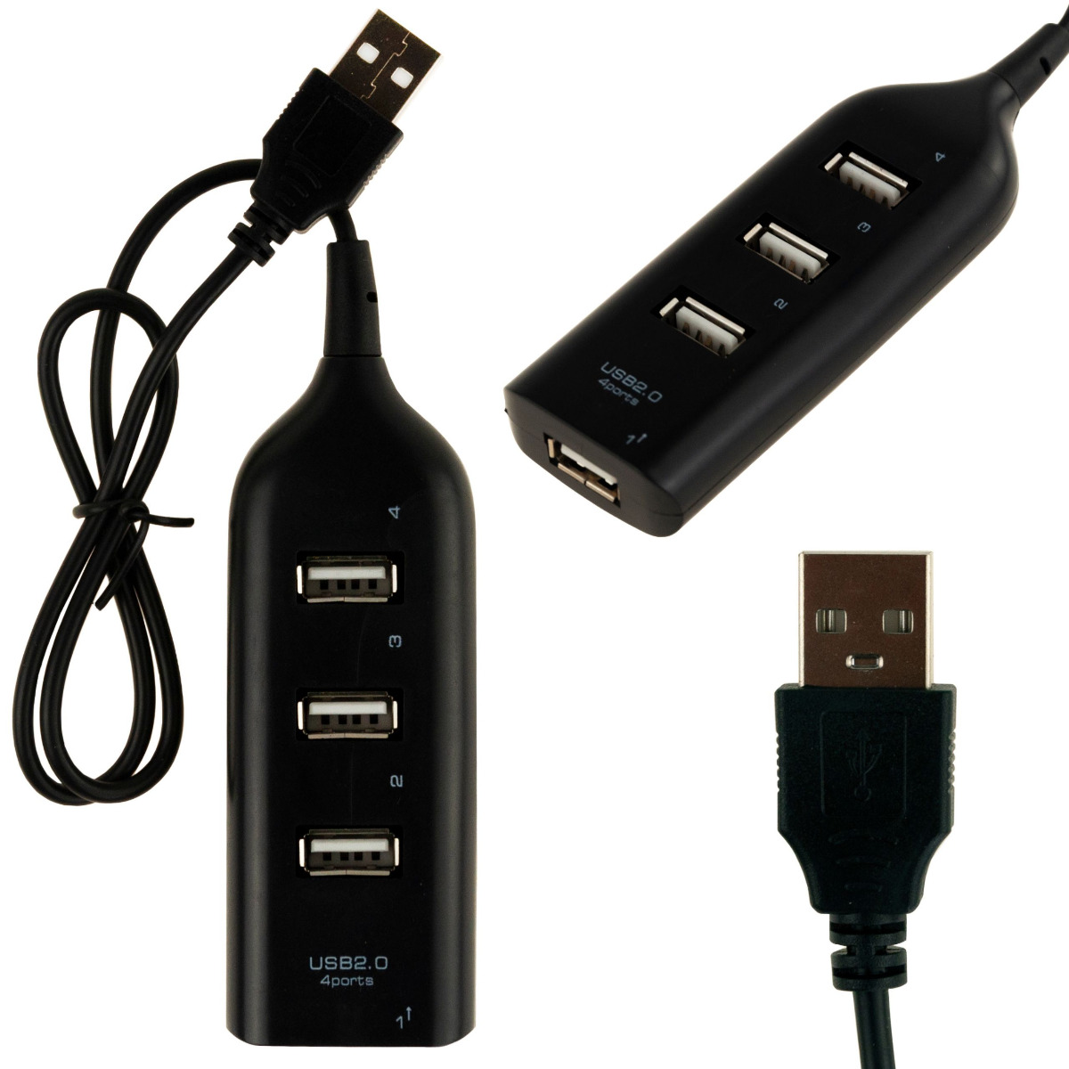 TG66249 HUB USB ROZDZIELACZ 4 PORTÓW ROZGAŁĘŹNIK USB zdjęcie 1