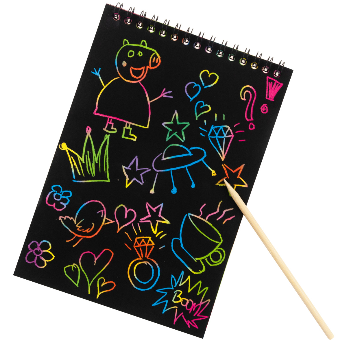 TG67286 WYDRAPYWANKA ZDRAPYWANKA KOLOROWANKA NOTES A5