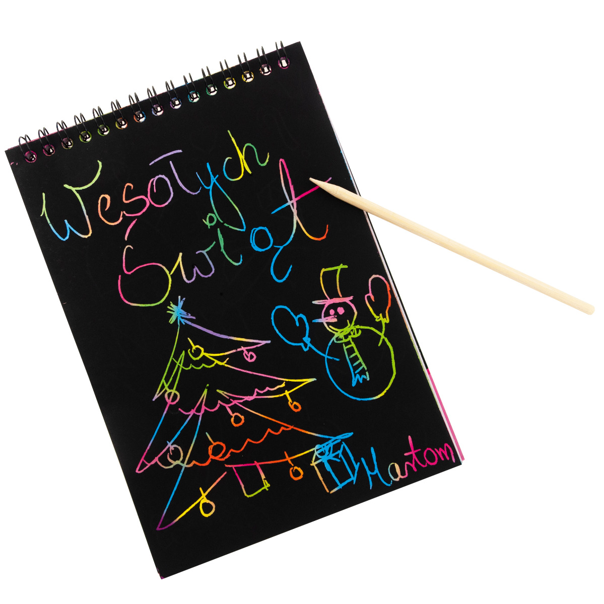 TG67286 WYDRAPYWANKA ZDRAPYWANKA KOLOROWANKA NOTES A5