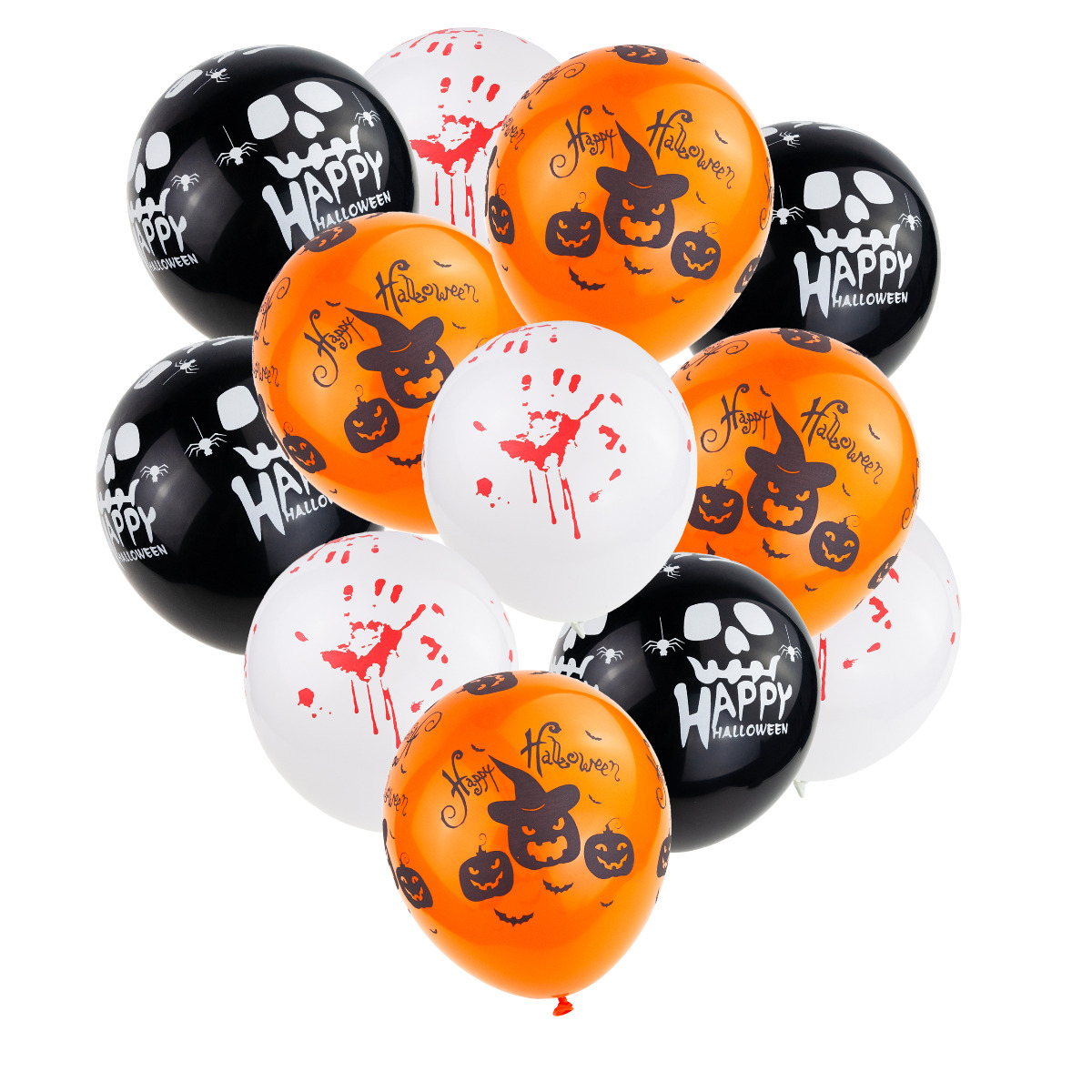 TG70155 HALLOWEEN ZESTAW OZDOBNY GIRLANDA BALONY OBRUS DUCH PAJĄKI DEKORACJE MUFFINEK zdjęcie 3