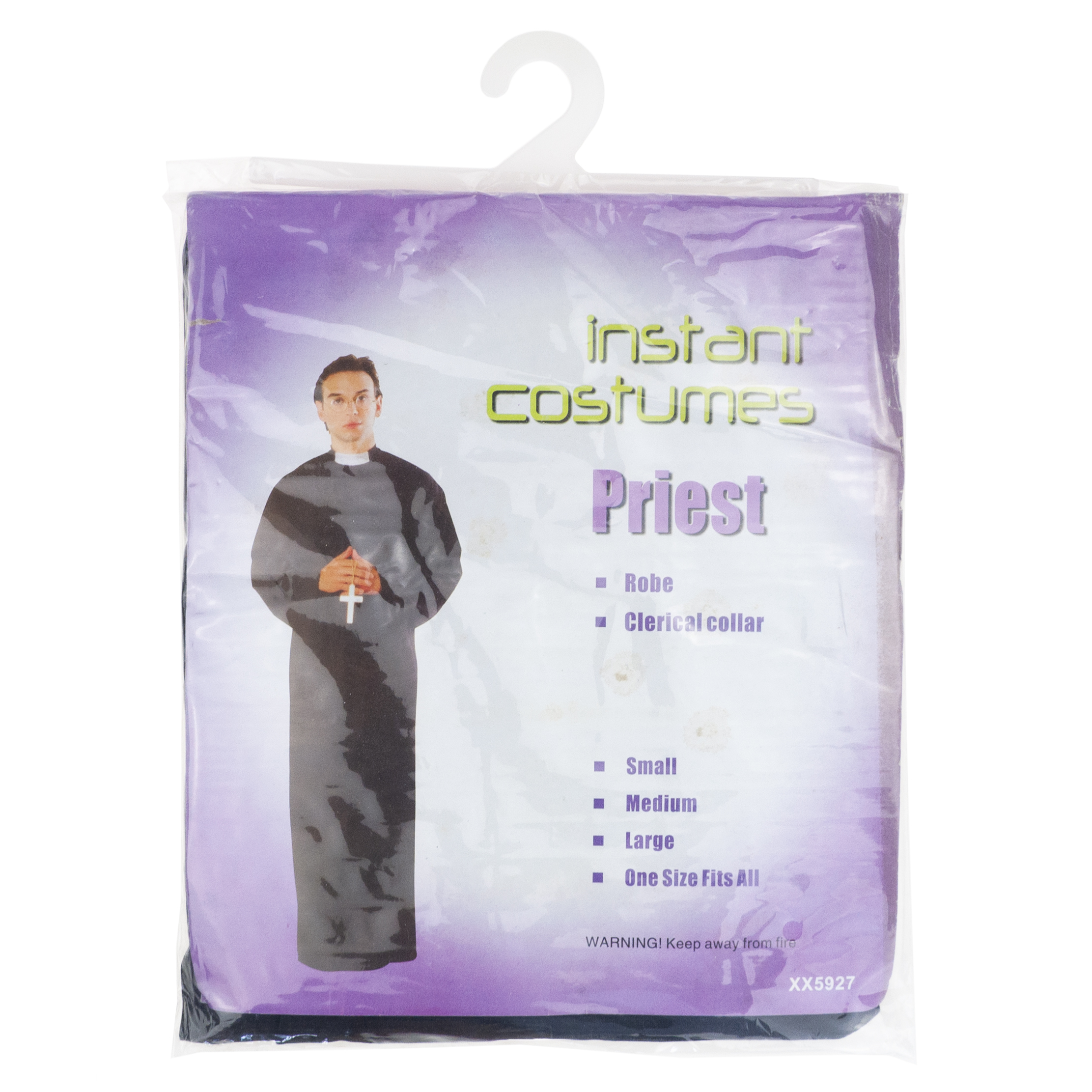 TG70259 KOSTIUM KSIĘDZA STRÓJ PRZEBRANIE HALLOWEEN KARNAWAŁ SUTANNA KLERYK