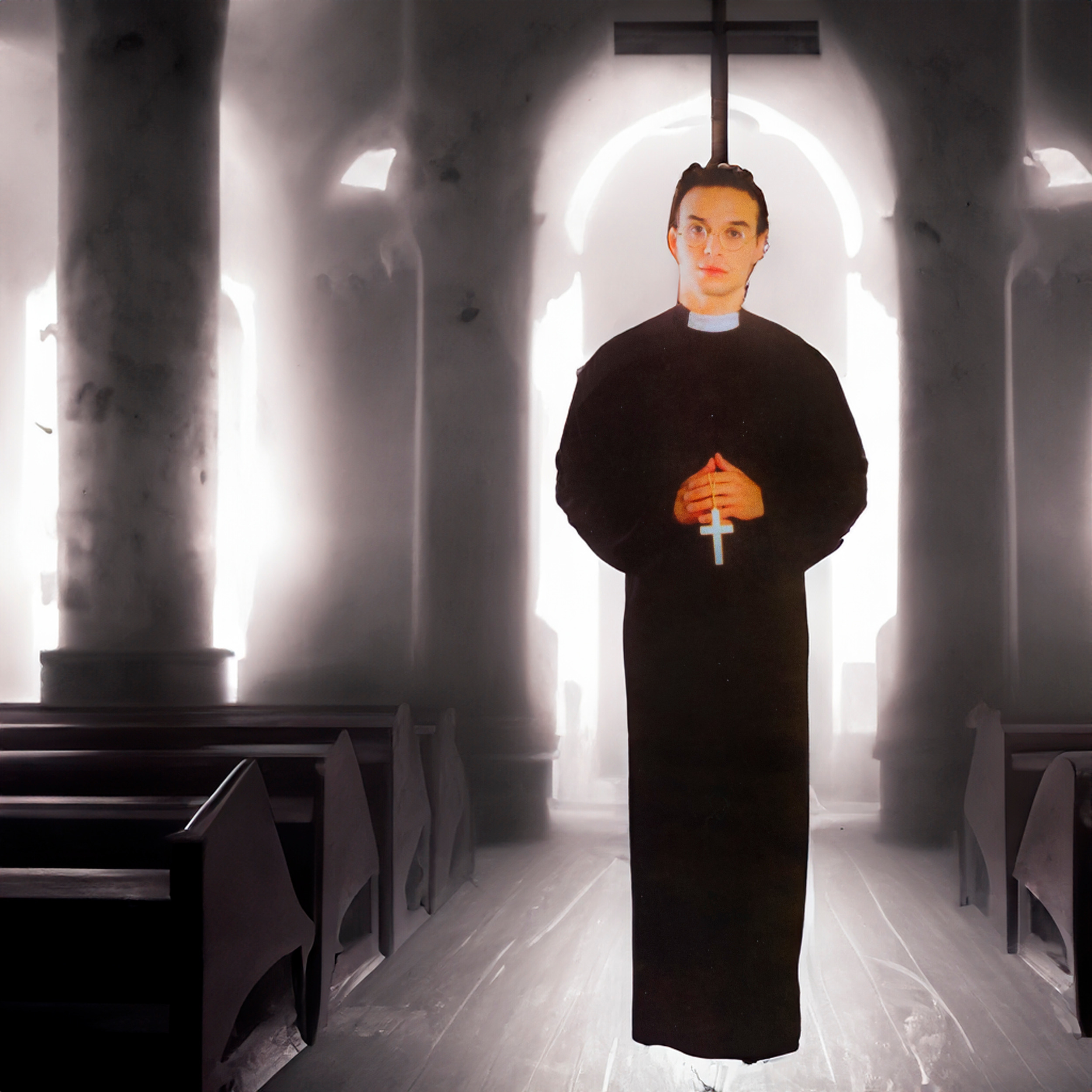 TG70259 KOSTIUM KSIĘDZA STRÓJ PRZEBRANIE HALLOWEEN KARNAWAŁ SUTANNA KLERYK