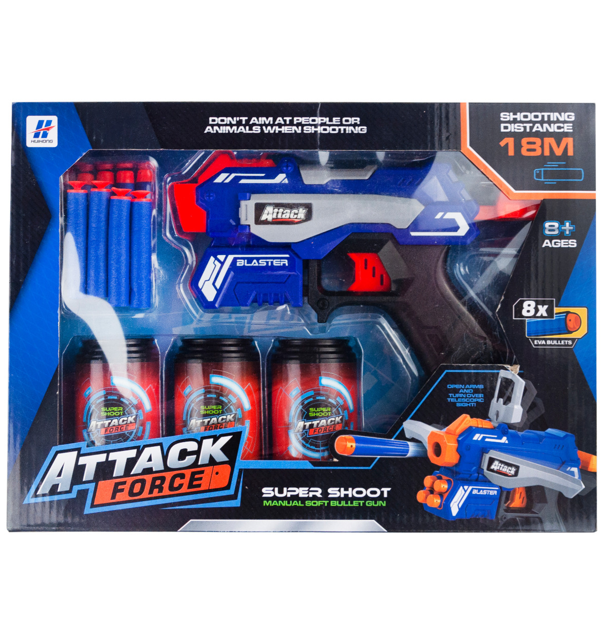 TG71059 PISTOLET NA STRZAŁKI NERF ELITE N-STRIKE Z NABOJAMI WYRZUTNIA STRZAŁEK zdjęcie 3