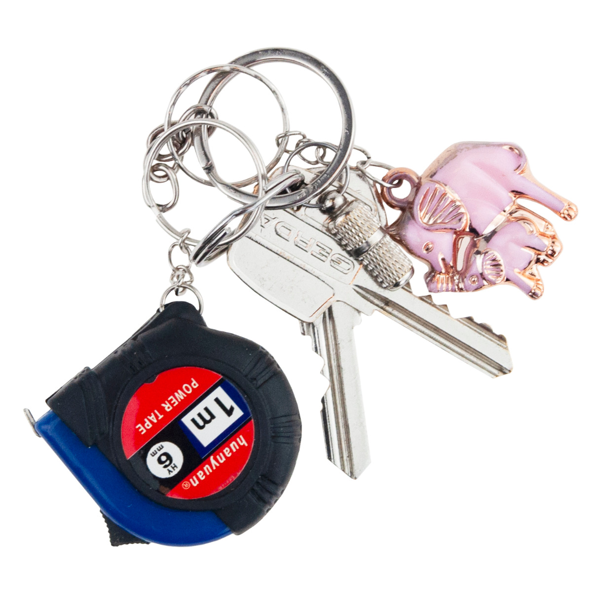 TG71288 BRELOK MIARKA BRELOCZEK DO KLUCZY METRÓWKA 1m 100cm GADŻET MIARA