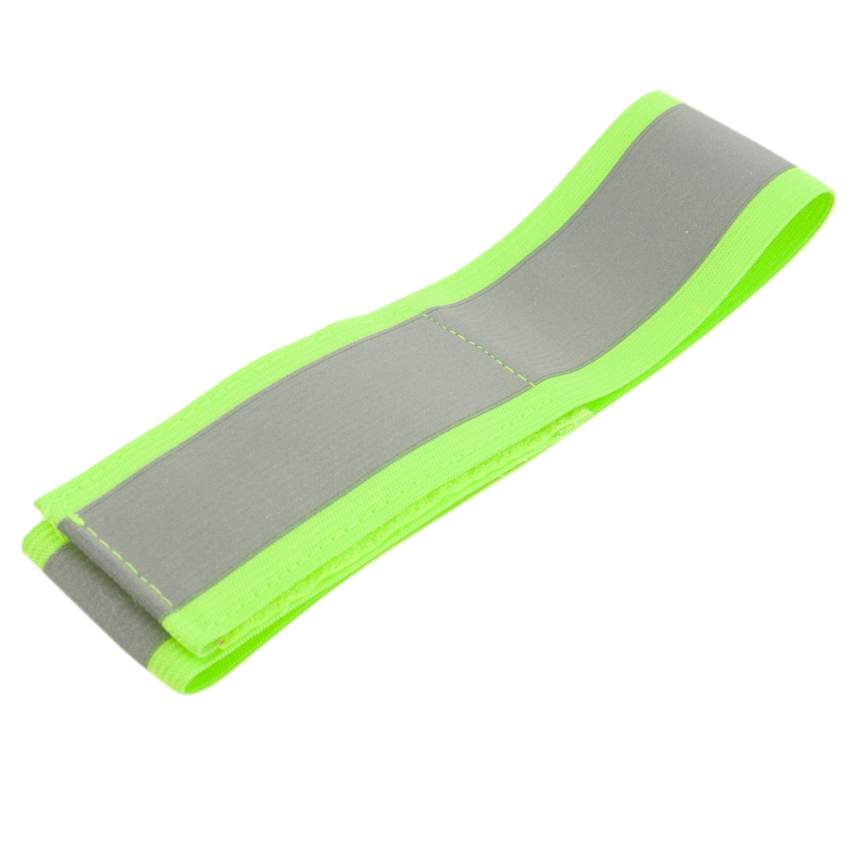 TG71299-1 ZÓŁTA OPASKA ODBLASKOWA DO BIEGANIA NA ROWER NA RĘKĘ RAMIĘ RZEP