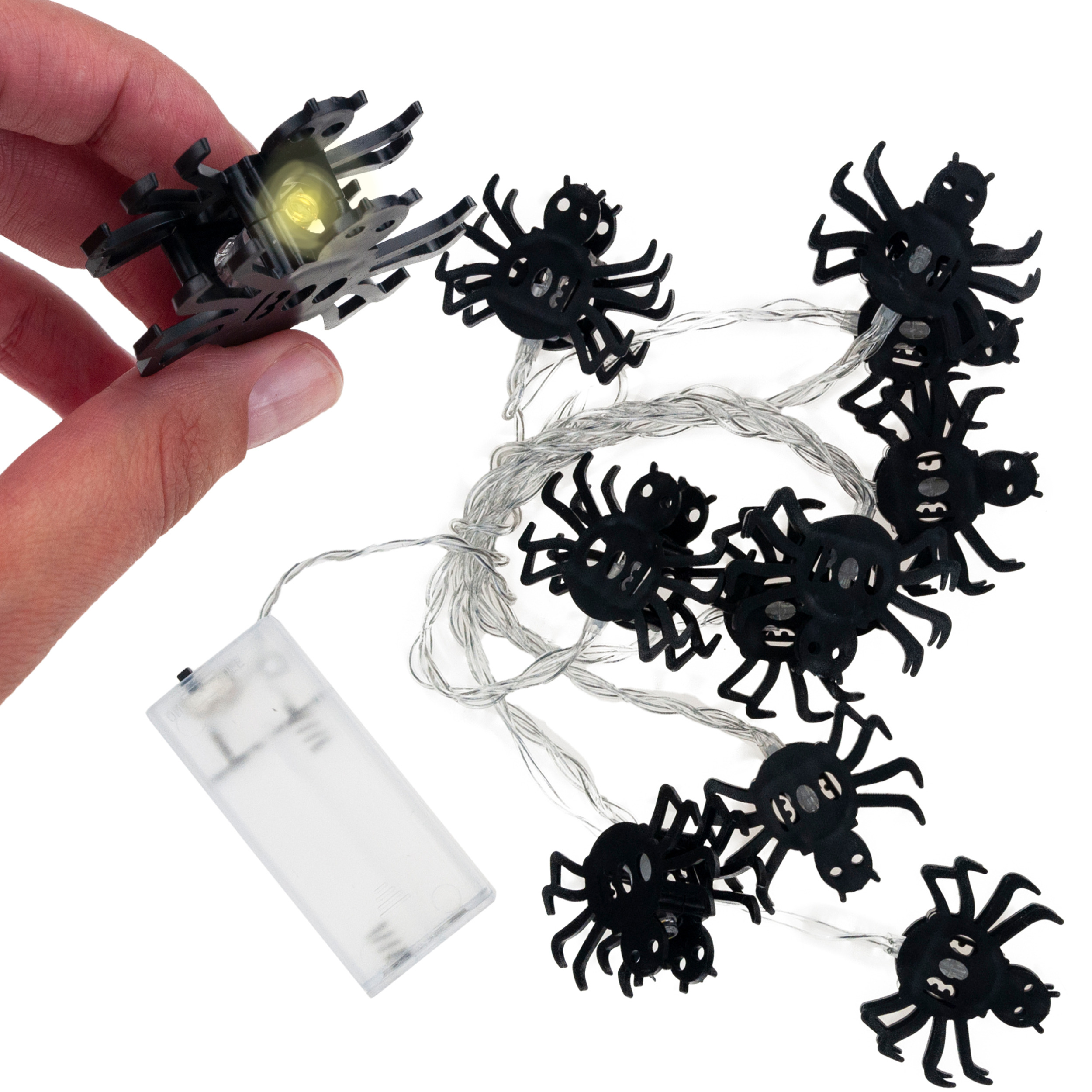 TG73004 LAMPKI PAJĄKI 10 LED GIRLANDA ŚWIETLNA NA HALLOWEEN DEKORACJE STRASZNE zdjęcie 1