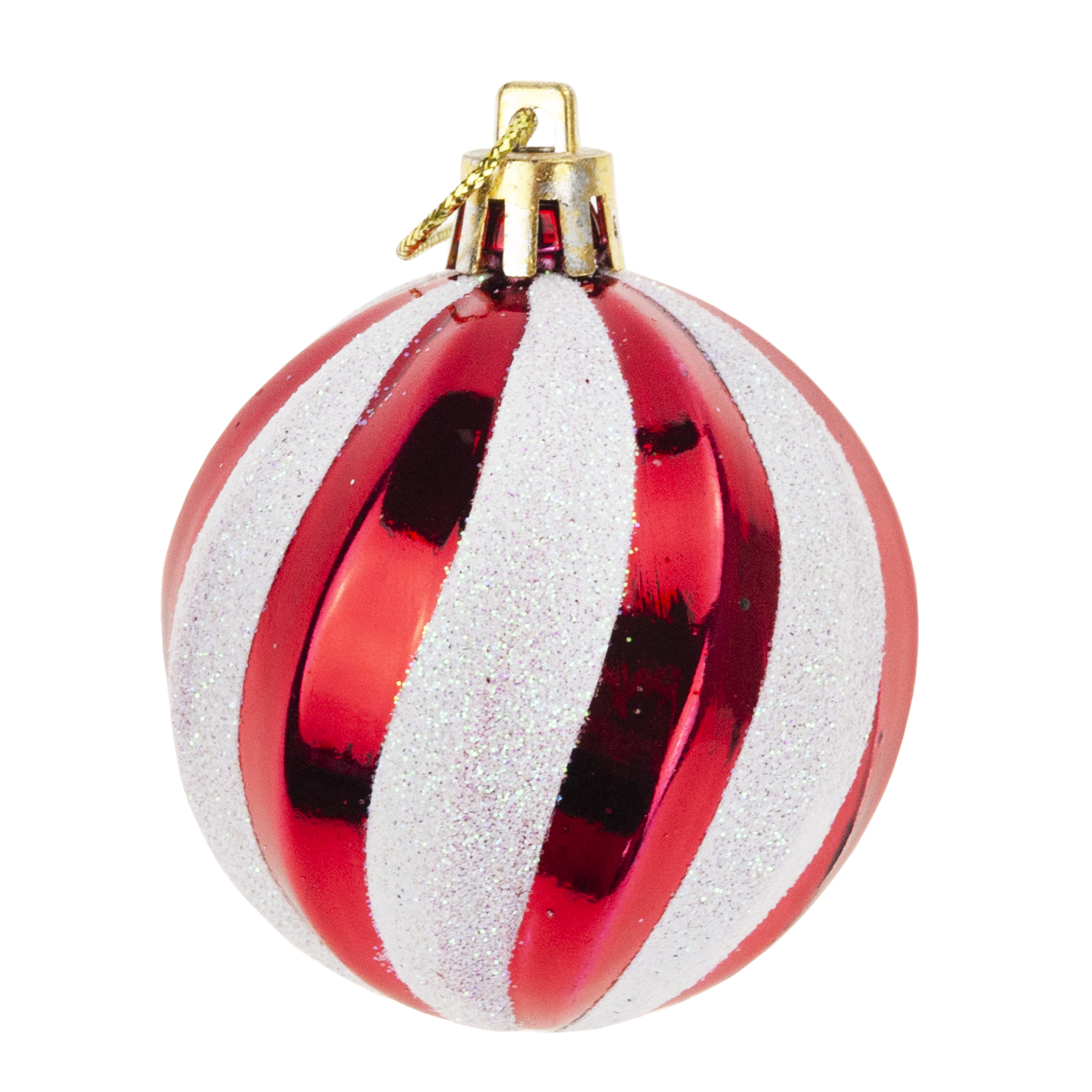 TG74340-4 DUŻY ZESTAW BOMBEK BOMBKI OZDOBY CHOINKOWE CZERWONE