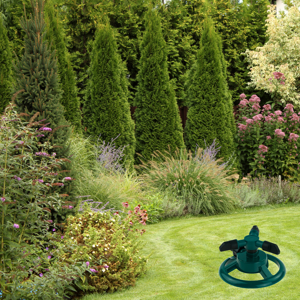 TG77625 ZRASZACZ OGRODOWY SPRYSKIWACZ OBROTOWY SZYBKOZŁĄCZE 3 DYSZE