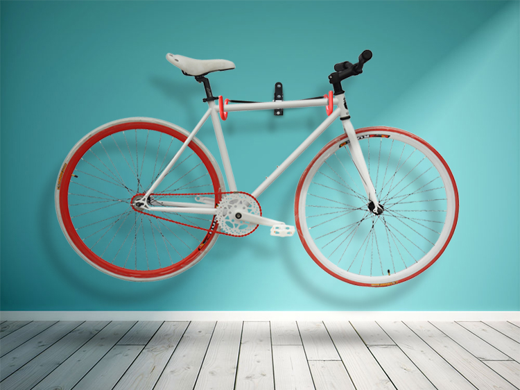 RW11 WIESZAK NA ROWER UCHWYT ŚCIENNY ROWEROWY 2 HAKI NA RAMĘ MOCNY