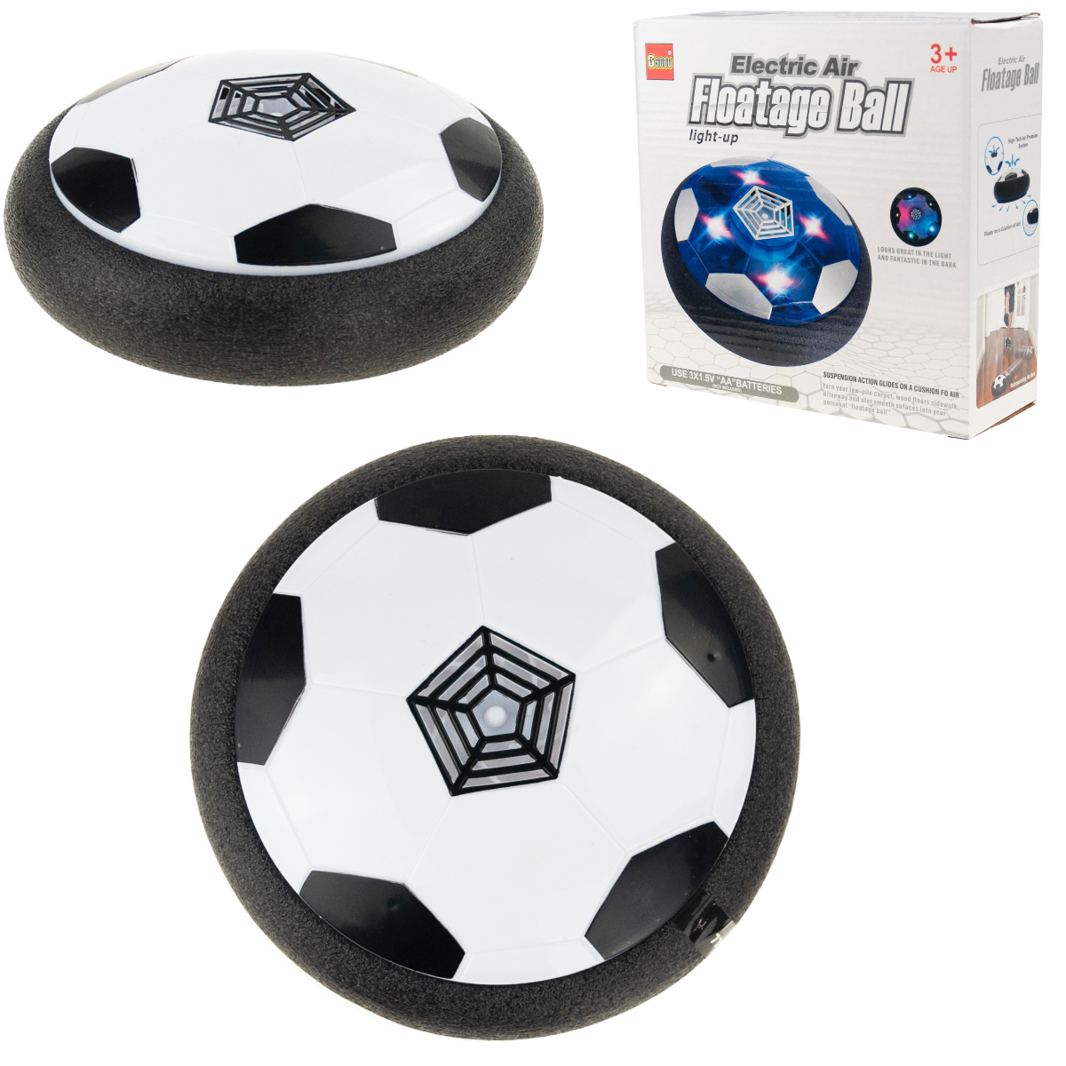 ZB62 LEWITUJĄCA PIŁKA DO GRY LATAJĄCA ŚWIECI GRA LED HOVERBALL CYMBERGAJ zdjęcie 3