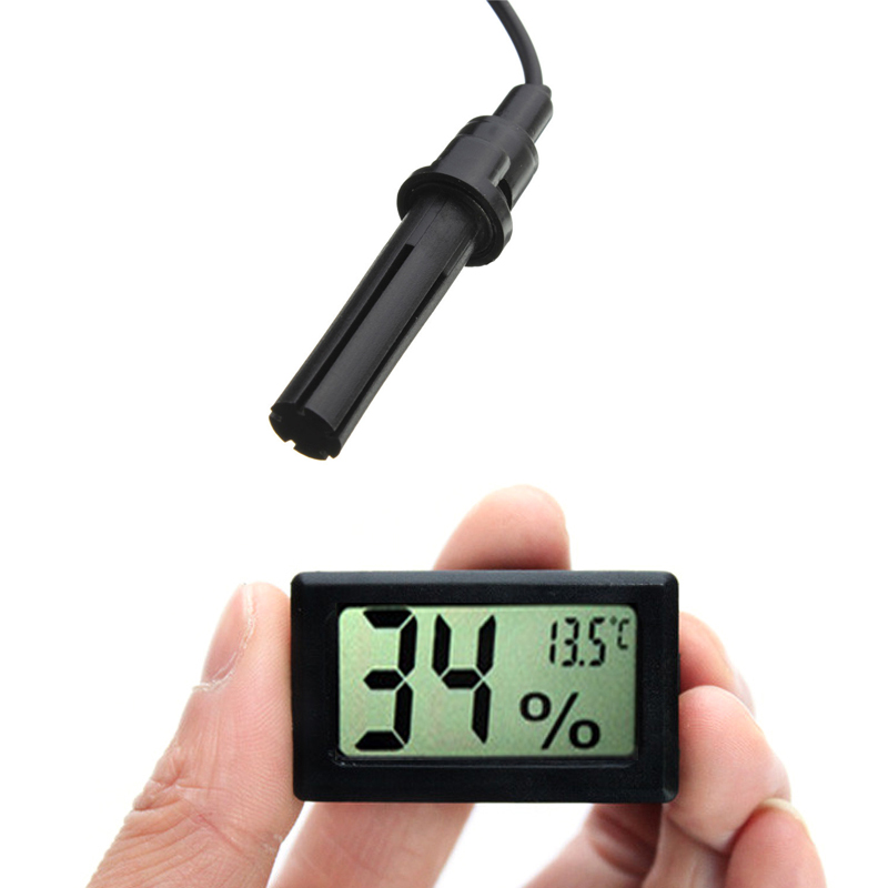 ZW9 TERMOMETR ELEKTRONICZNY LCD Z SONDĄ ZEGAR PANELOWY